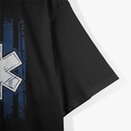 Patriotic Paramedic Firefighter EMT USA Flag EMS T-Shirt