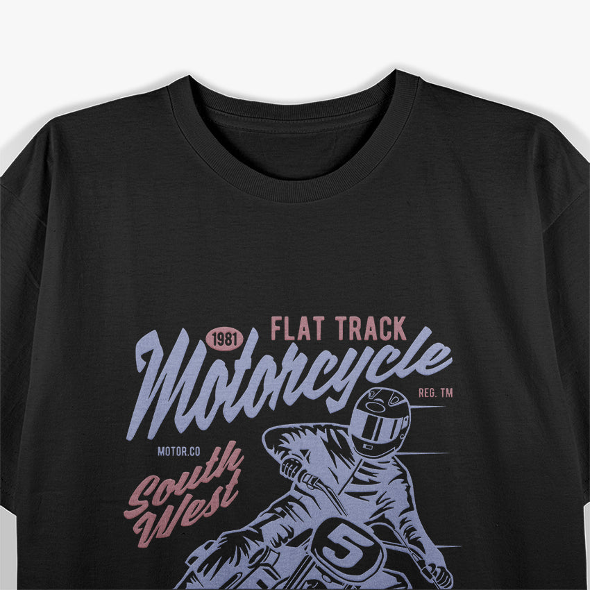 Racing Flat Track Motorcycle Custom Garage T-Shirt