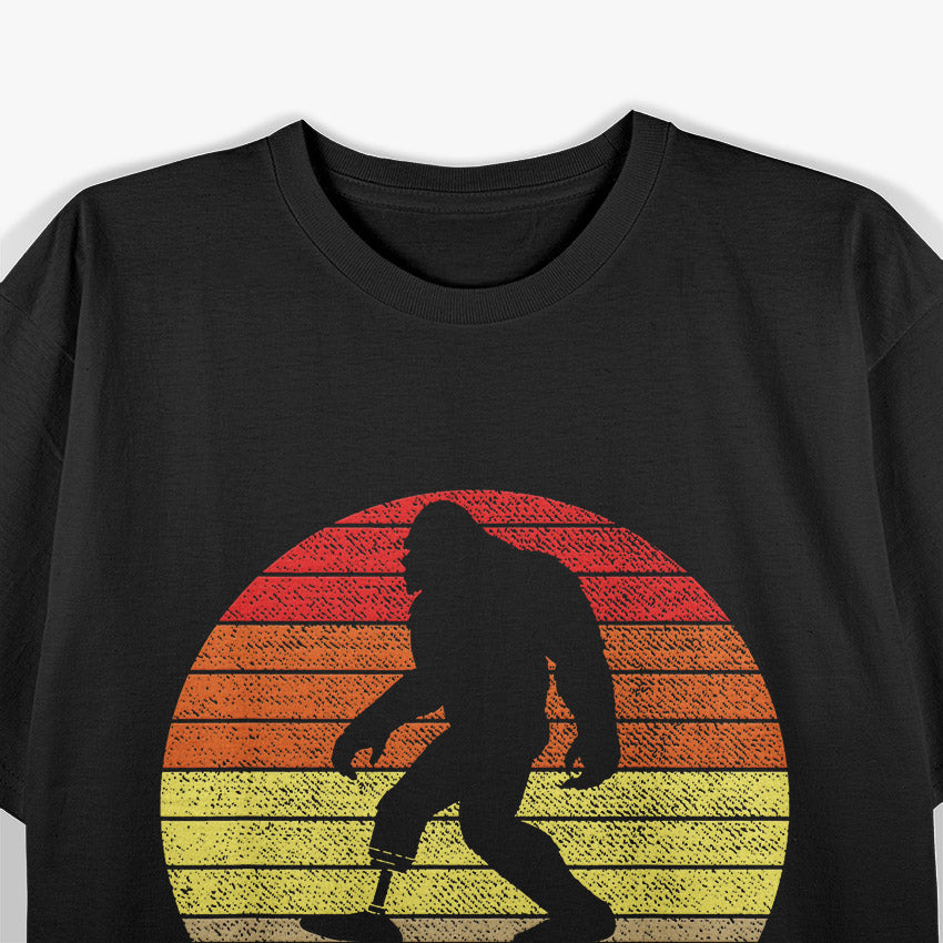 Onefoot Leg Amputee Recovery Bigfoot Funny Retro T-Shirt
