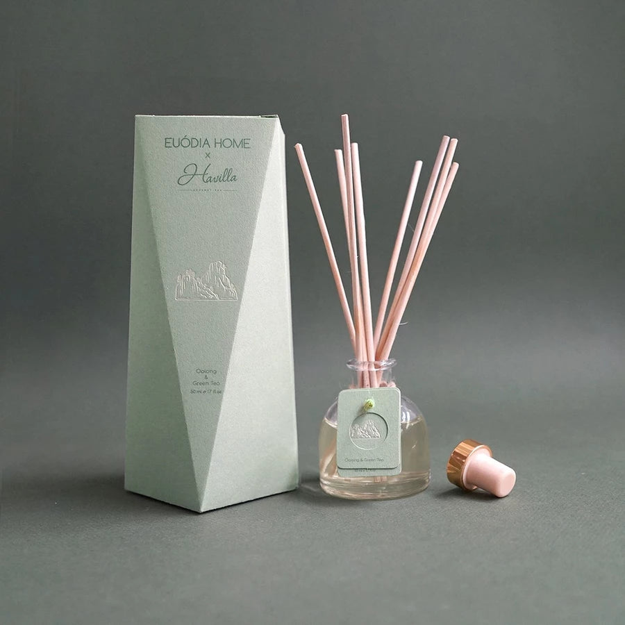 Euodia Home x Havilla Oolong & Green Tea Diffuser 50ml – Aromatherapy Reed Diffuser