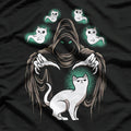 Grim Reaper with Cats T-Shirt