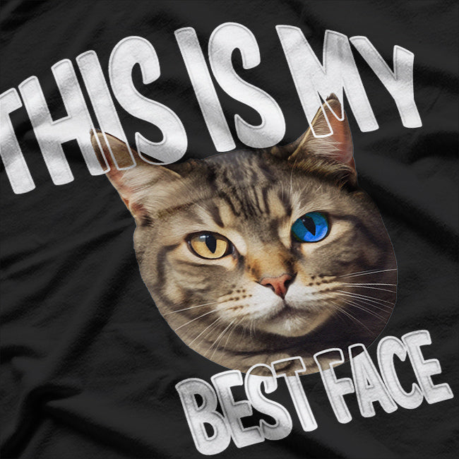This Is My Best Face Cat Lovers Cute Angry Cat T-Shirt