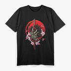 Oni Demon Bushido Warrior Katana Sword and Japanese Samurai Spirit T-Shirt