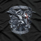 Saint Michael Defend Us A Majestic Guardian of Faith and Protection T-Shirt