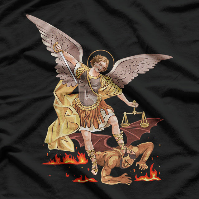 St. Michael the Archangel Protector and Warrior of Light T-Shirt