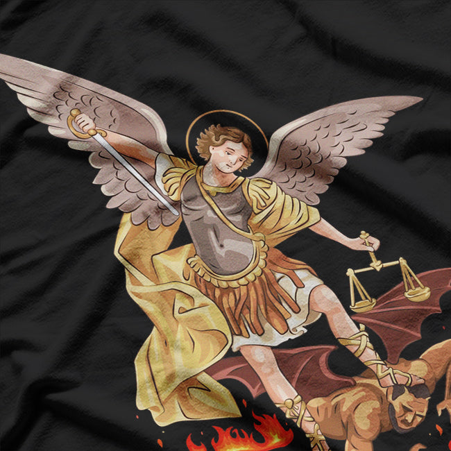 St. Michael the Archangel Protector and Warrior of Light T-Shirt
