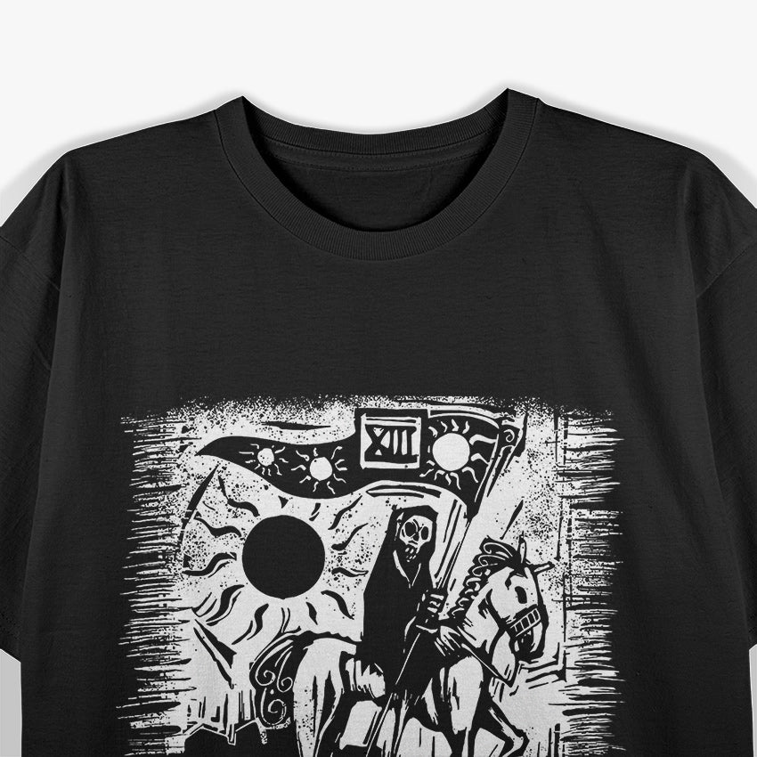 Tarot Death Card The Mysterious Horseman of Transformation T-Shirt