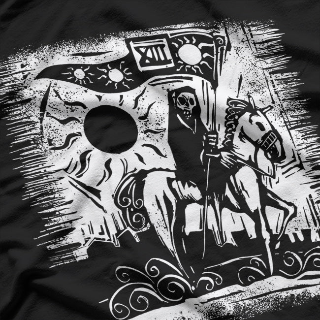 Tarot Death Card The Mysterious Horseman of Transformation T-Shirt