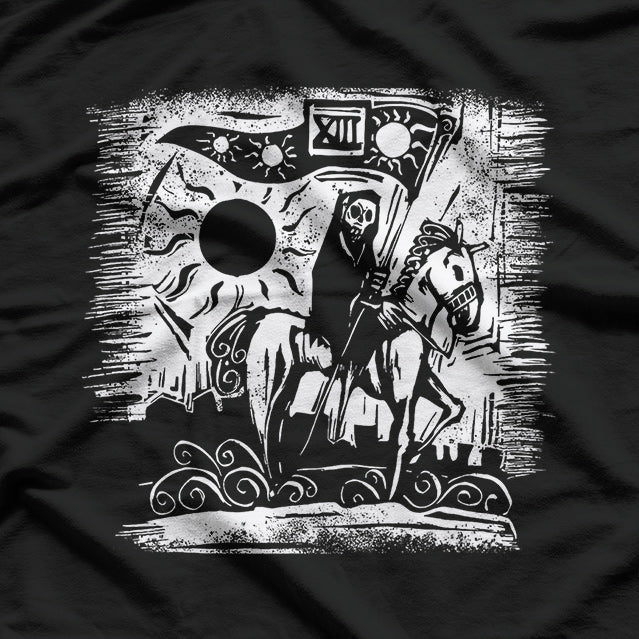 Tarot Death Card The Mysterious Horseman of Transformation T-Shirt