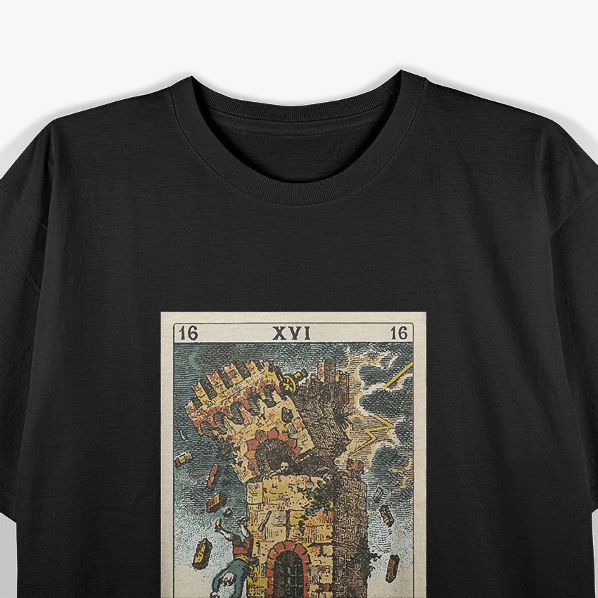 The Tower Tarot Card XVI - A Symbol of Chaos and Transformation T-Shirt