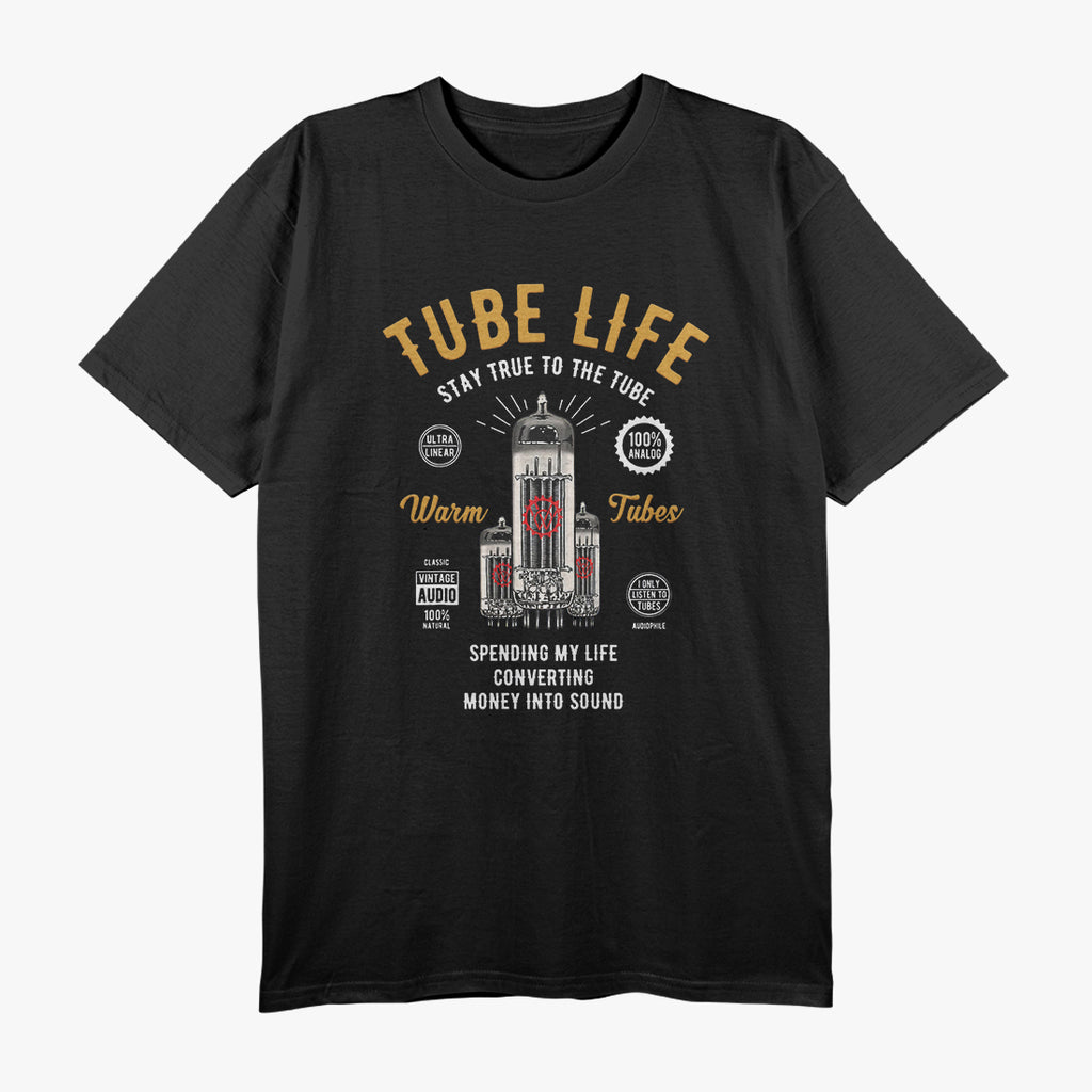 Vintage Retro Analog - Audio Guitar Bass Tube Amp T-Shirt