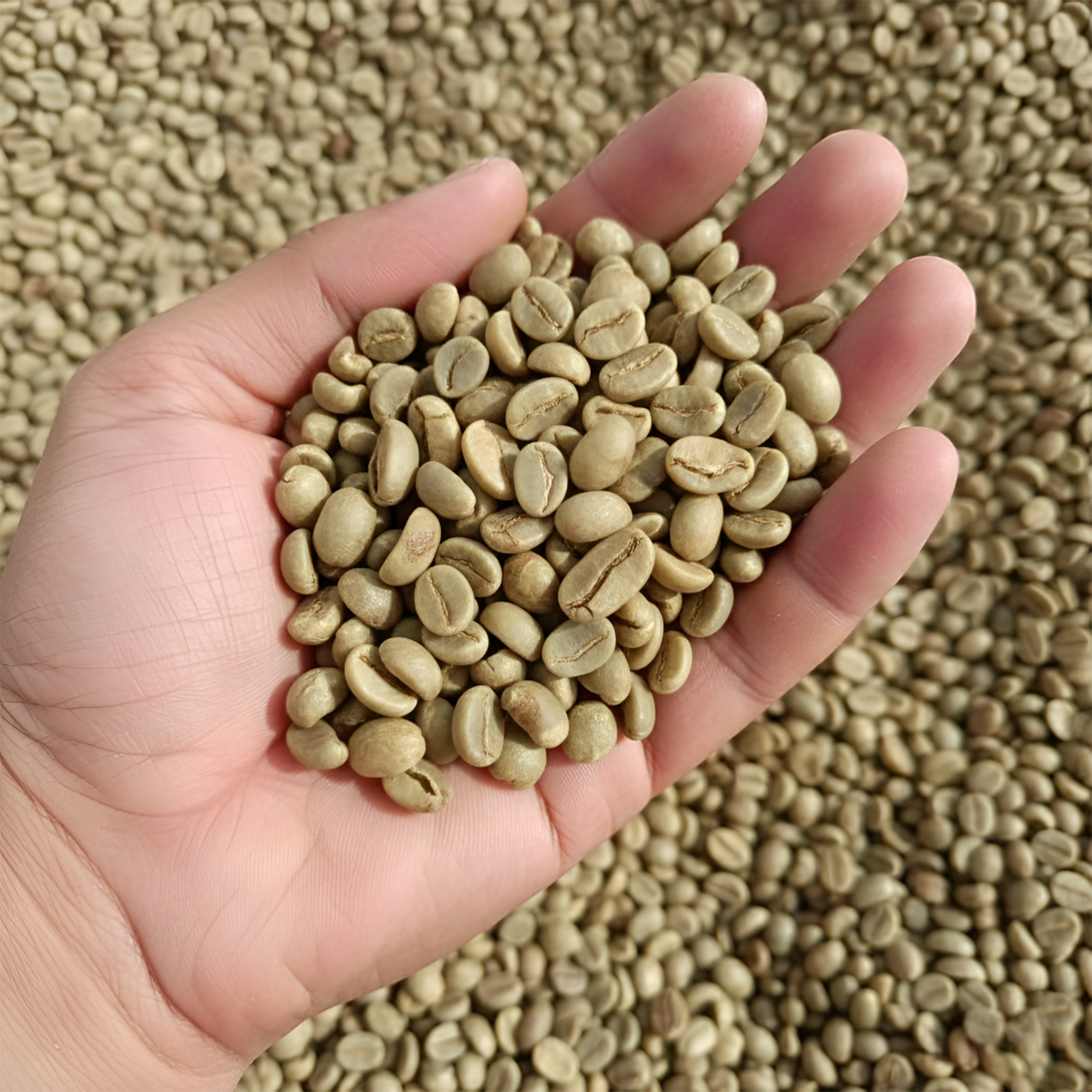 Robusta Green Coffee Beans 1kg – Raw Unroasted Java Coffee Beans
