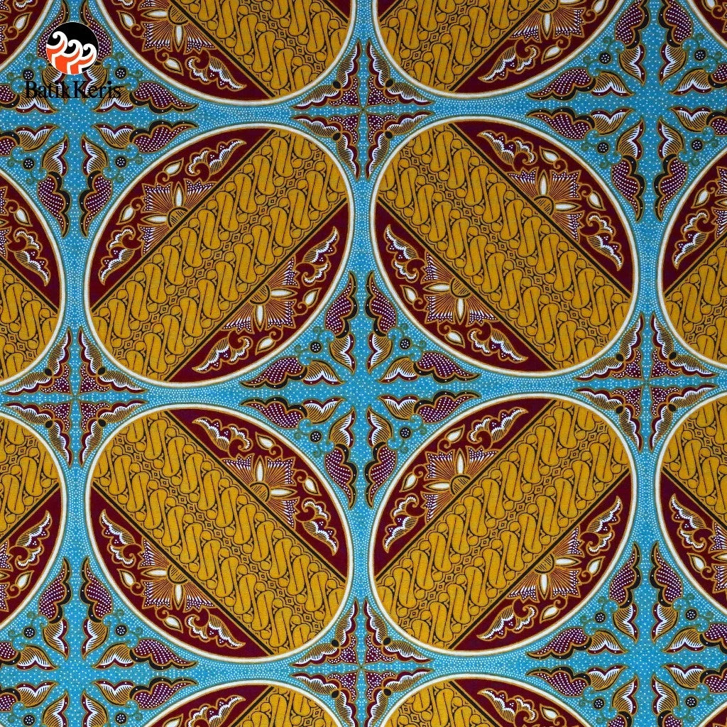 Batik Keris Ceplok Bujangga Pattern Fabric – 3 Meter Fabric