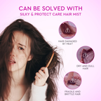 3Pcs Grace and Glow Silky Protect Care Hair Mist Perfume Spray for Dry Split Ends