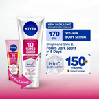3 Pcs NIVEA Extra Bright 10 Super Vitamins Body Serum SPF15 170ml