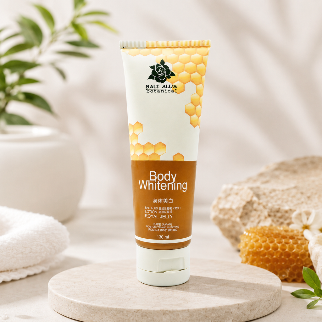 3PCS Bali Alus Body Whitening Lotion 130ml | Brightening & Moisturizing Body Care Set