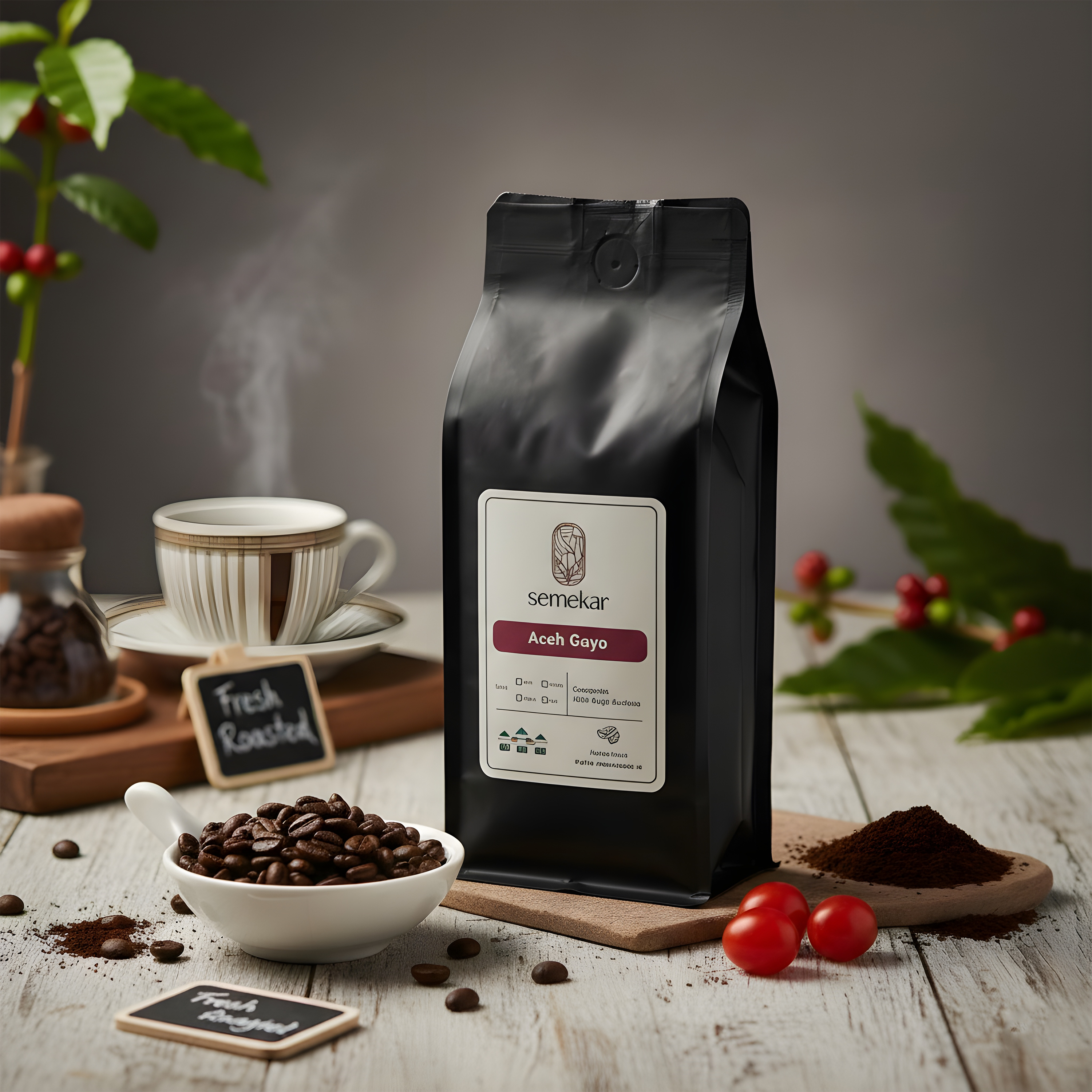 Semekar Coffee Arabica Aceh Gayo – Fresh Roasted Specialty Coffee Beans 200g