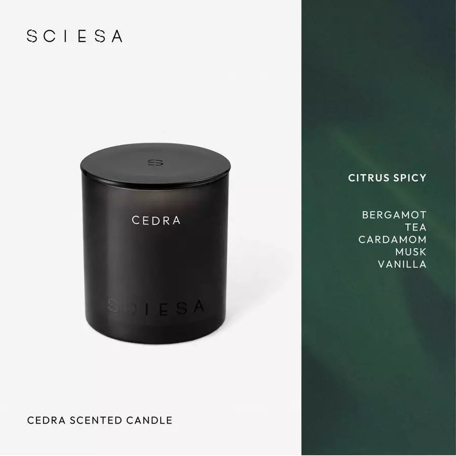 Sciesa Cedra Scented Candle 200g – Aromatherapy Home Fragrance Candle