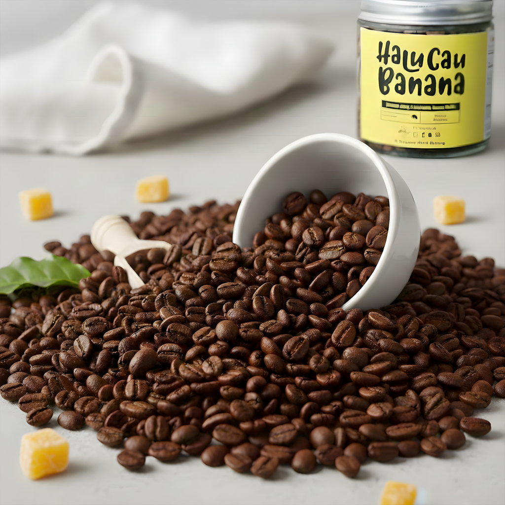 Kopi Anjis Arabica Halu Banana Specialty Coffee Beans 200g – Gunung Halu Honey Roast