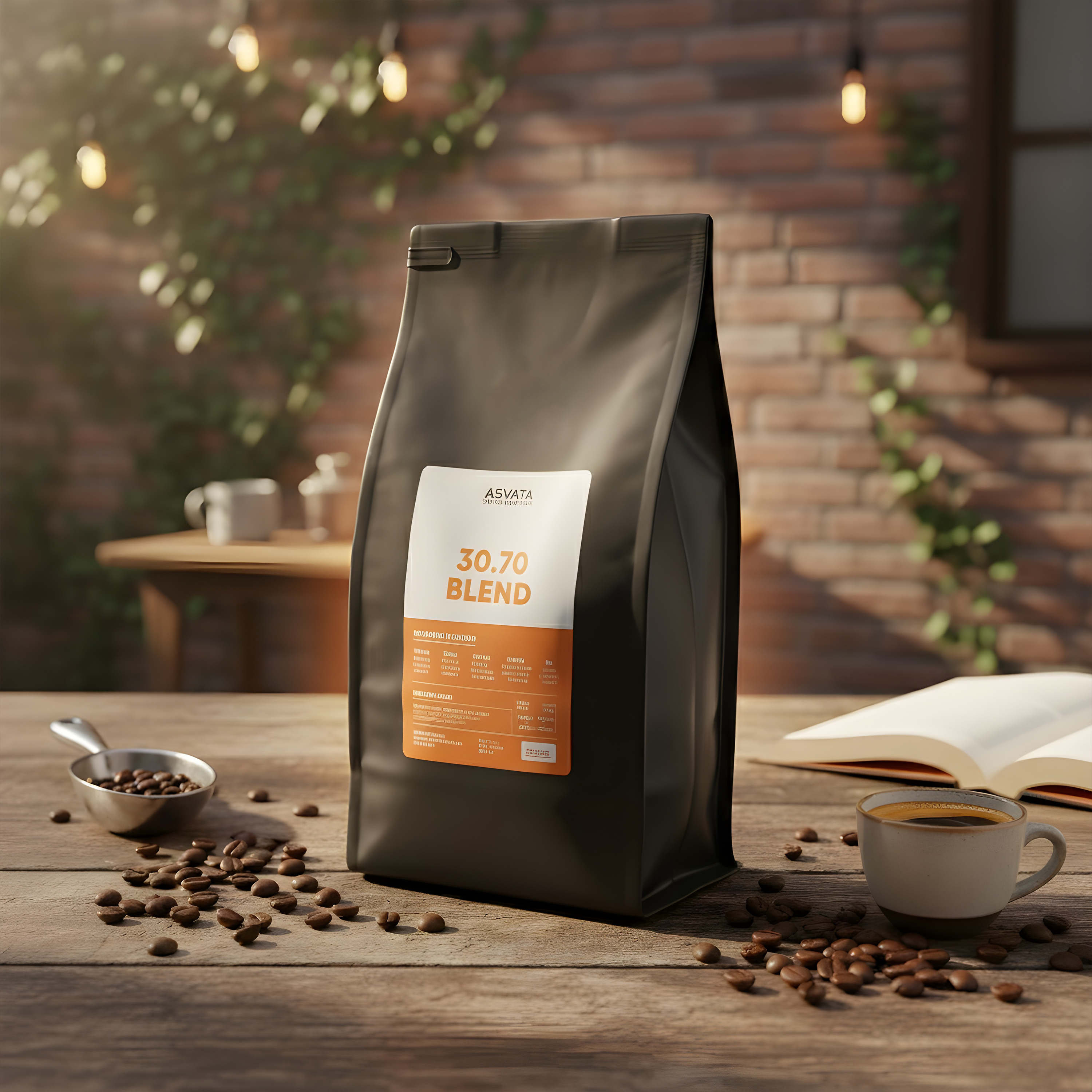 30/70 Arabica Robusta Coffee Beans 1kg – Commercial Grade Fresh Roast Blend