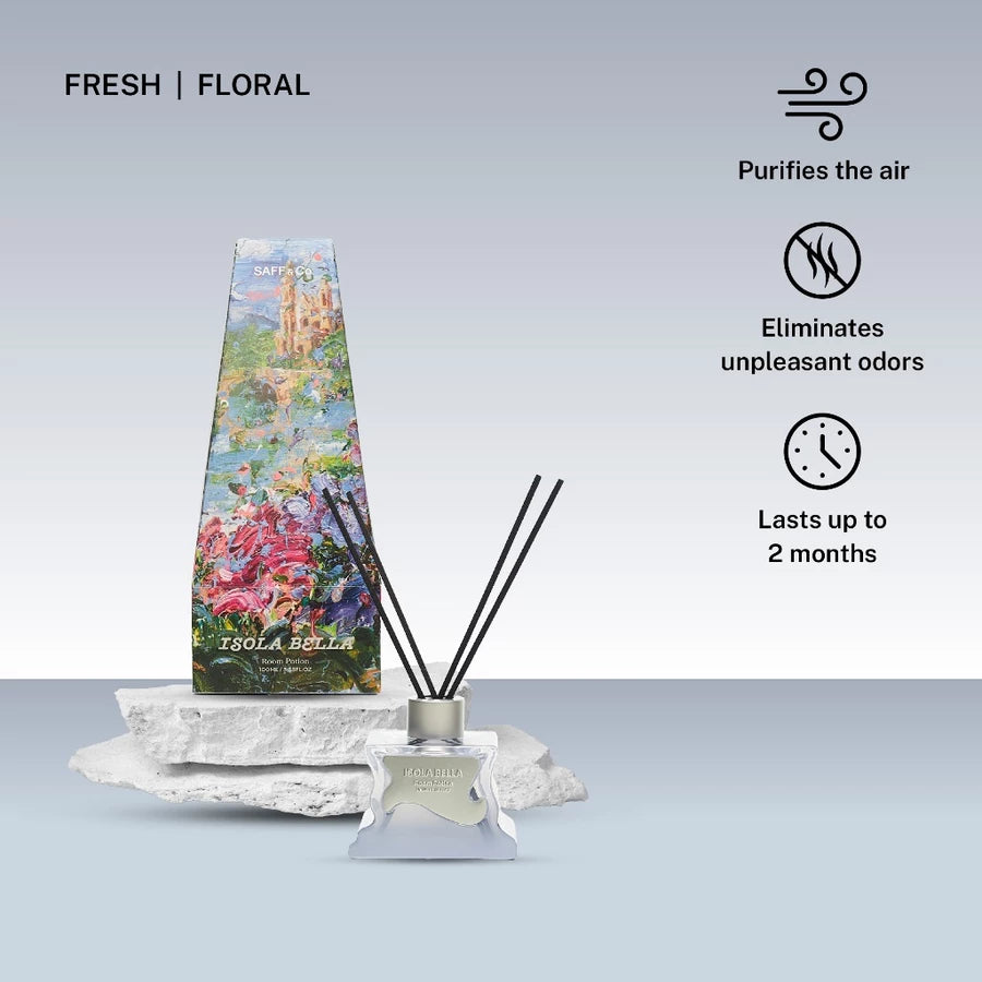 SAFF & Co. ROOM POTION - ISOLA BELLA Reed Diffuser 100ml