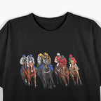 Funny Horse Racing Jockey Racer Derby Rider Race Track T-Shirt