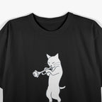 Funny Cat Playing Trumpet T-Shirt