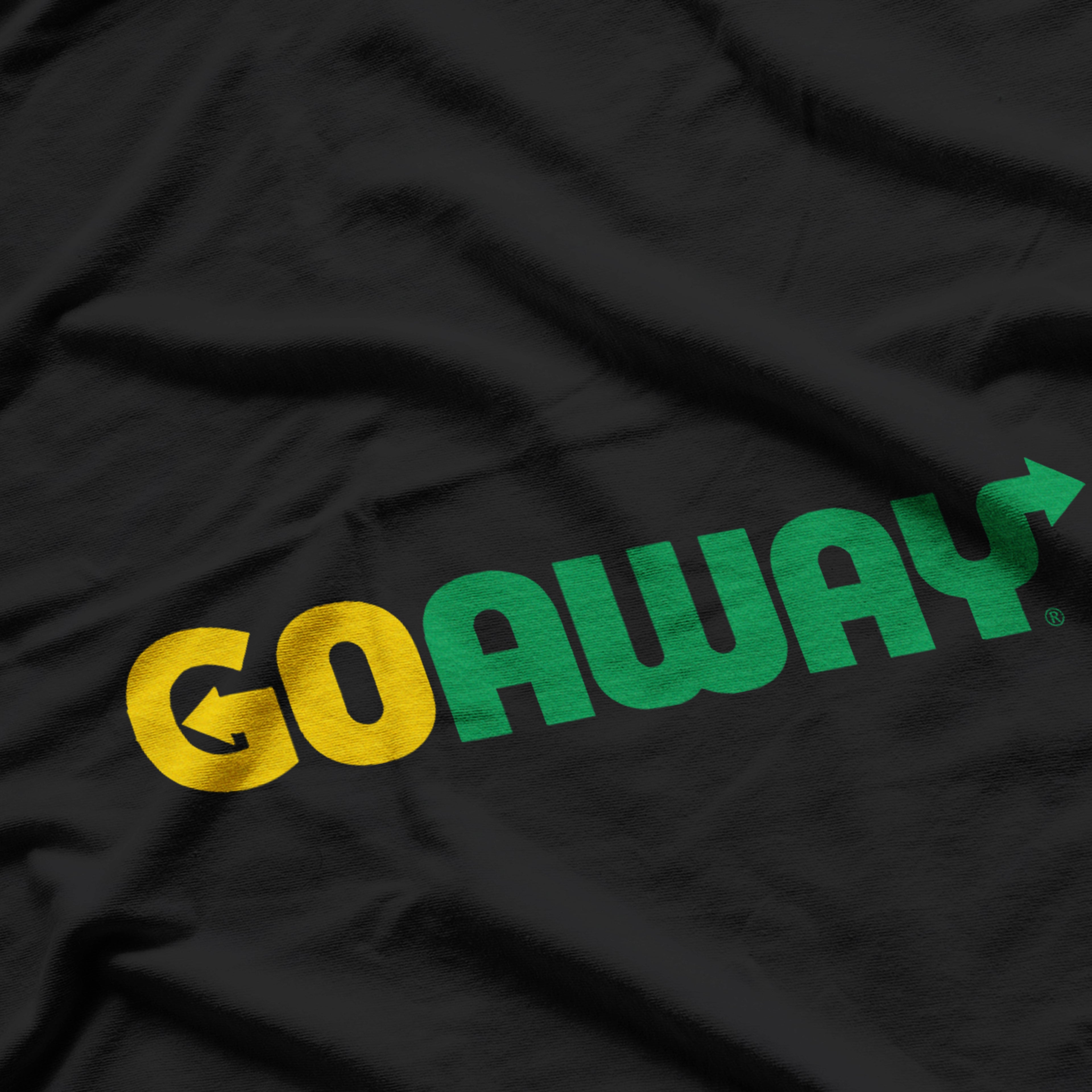 Go Away, Funny Cheeky Parody Passive Aggressive Humor T-Shirt