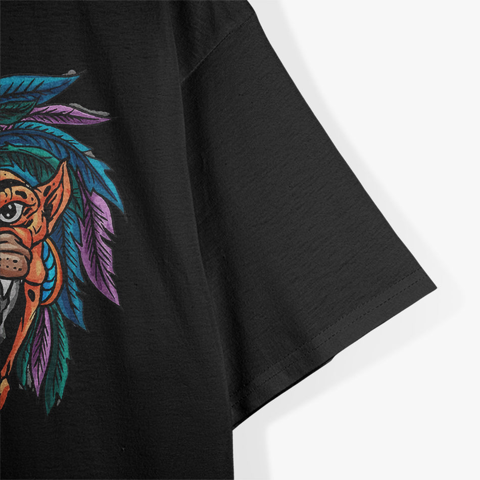 Aztec Skull Cool Skeleton Head Design T-Shirt