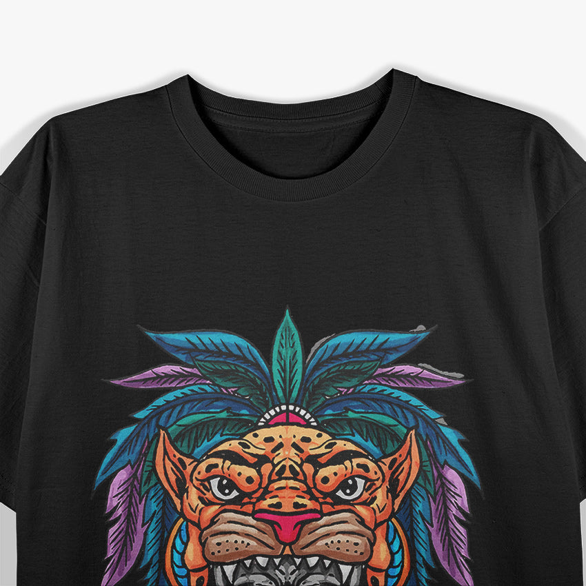 Aztec Skull Cool Skeleton Head Design T-Shirt