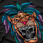 Aztec Skull Cool Skeleton Head Design T-Shirt