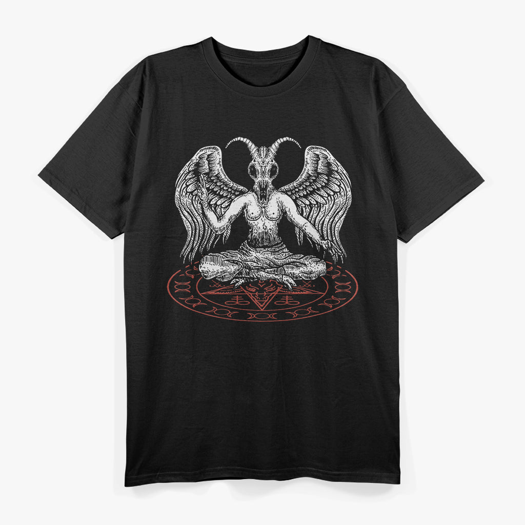 Baphomet Pentagram Iconic Symbol of Occult Power and Dark Mysticism T-Shirt