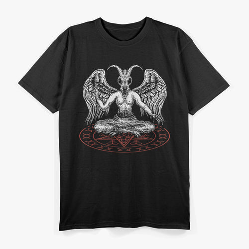 Baphomet Pentagram Iconic Symbol of Occult Power and Dark Mysticism T-Shirt