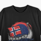 Boat Norwegian Viking Ship Ocean Pride and Heritage T-Shirt