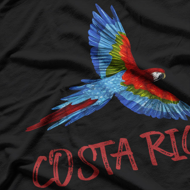 Costa Rica Bird Scarlet Macaw Central American Country T-Shirt