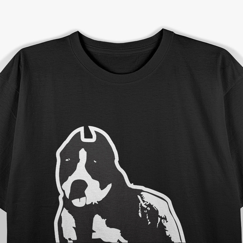 American Pitbull Standing Pitbull Silhouett T-Shirt
