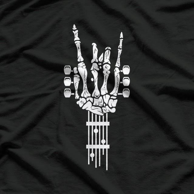 Rock & Roll Skeleton Guitar Music Lover Gift T-Shirt