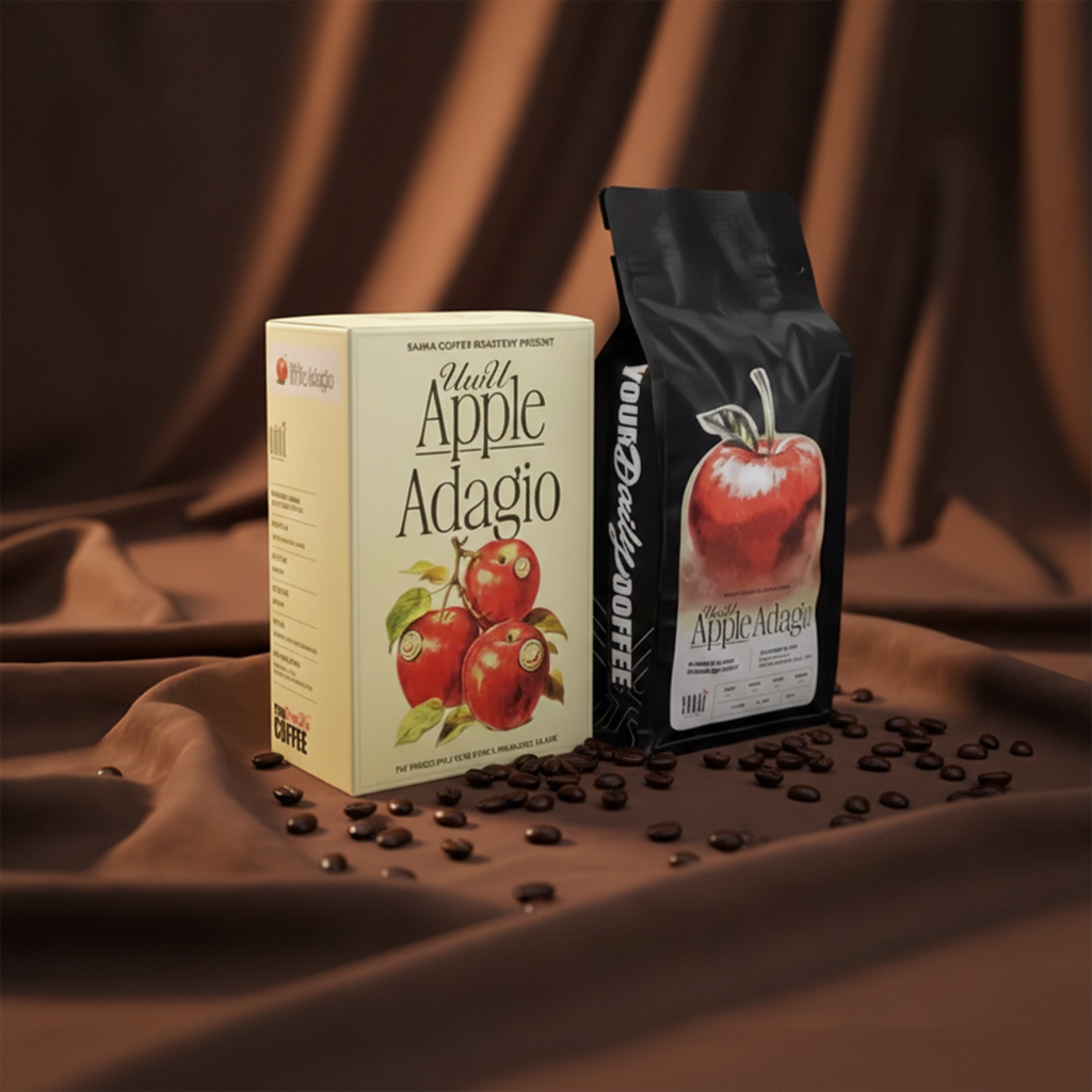 Sakha Coffee Arabica UWU Apple Coffee Beans 200g – Specialty Arabica Whole Beans