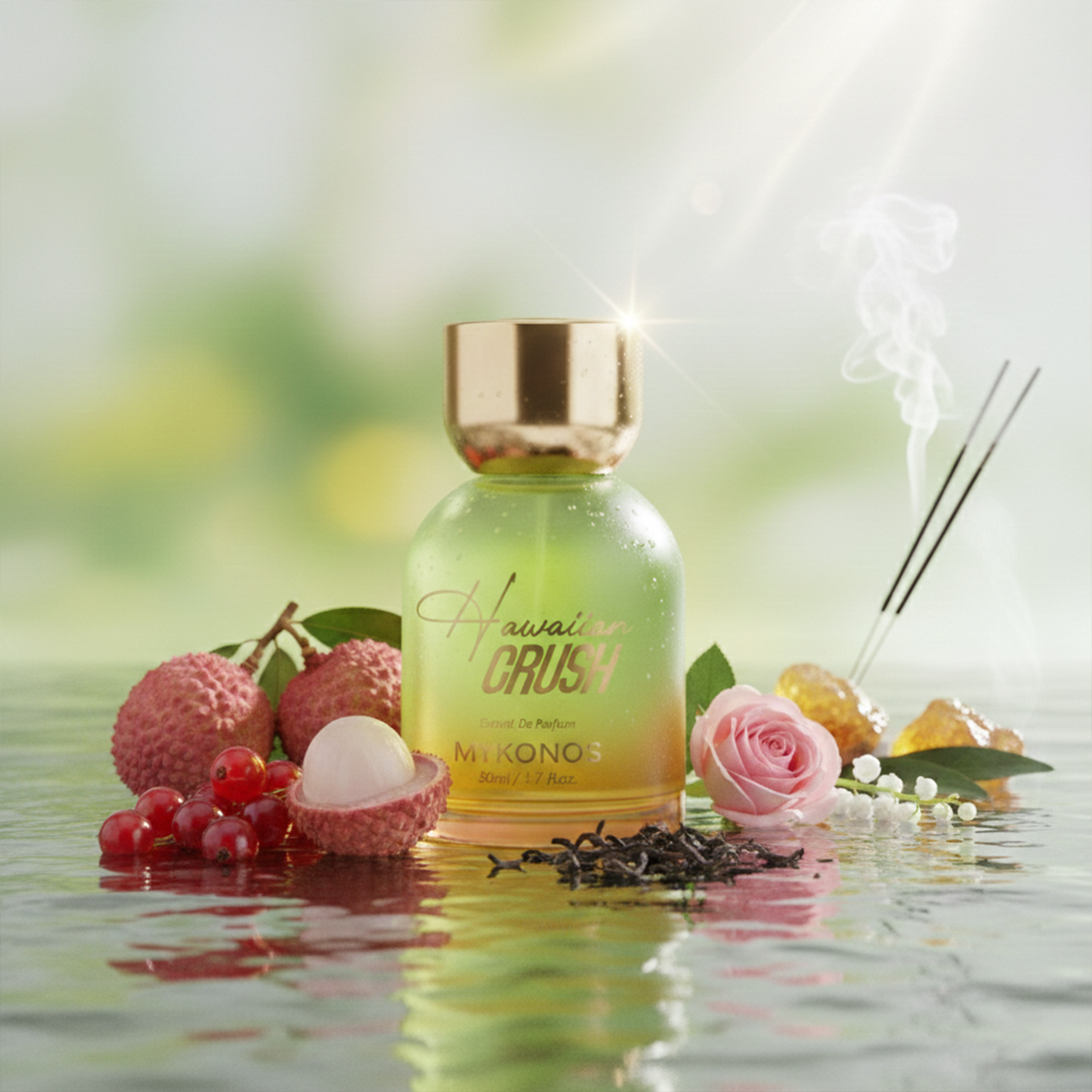 Mykonos Hawaiian Crush Extrait de Parfum 50ml Fresh Fruity Tropical Luxury Scent