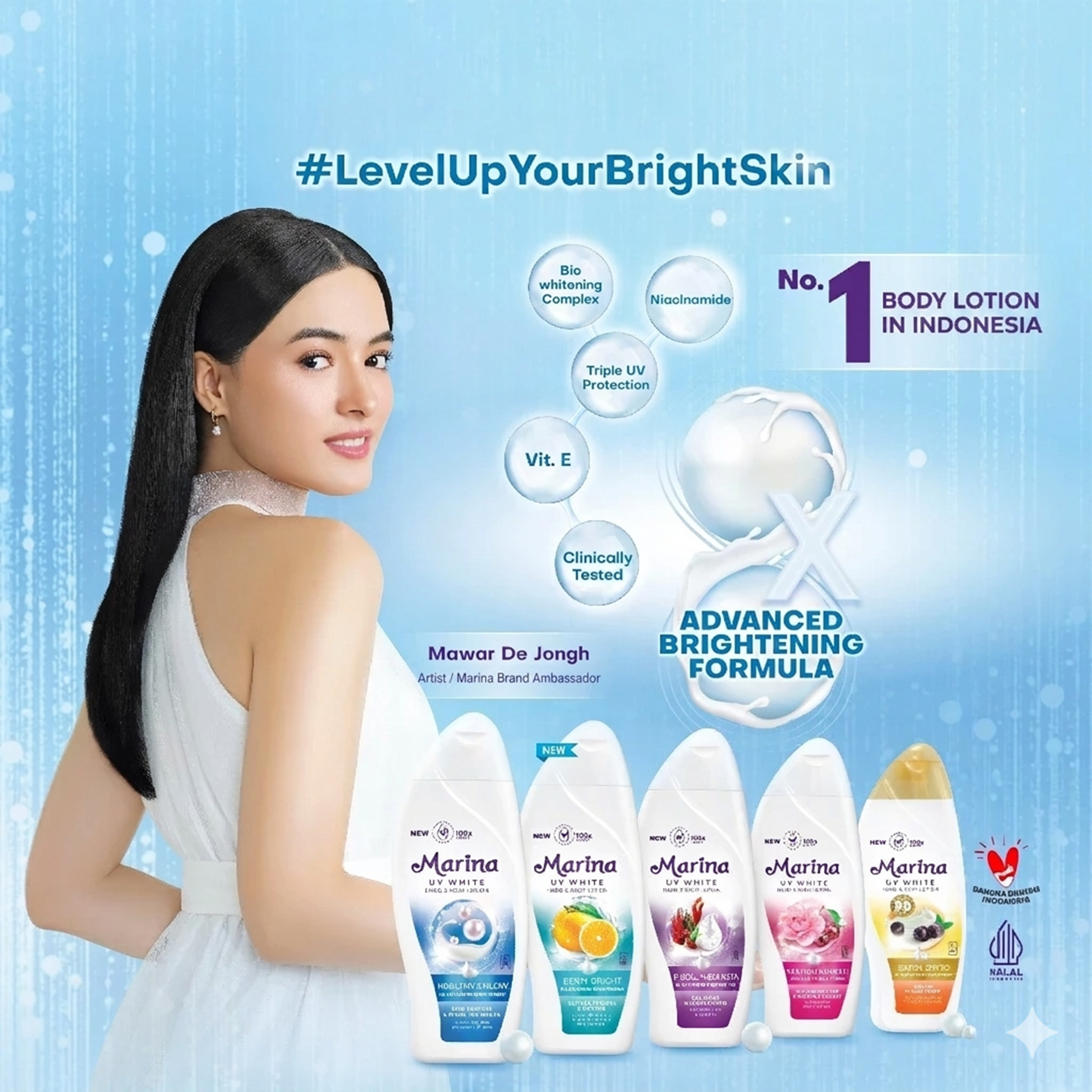 Marina UV White Healthy & Glow Hand Body Lotion (3-Pack)