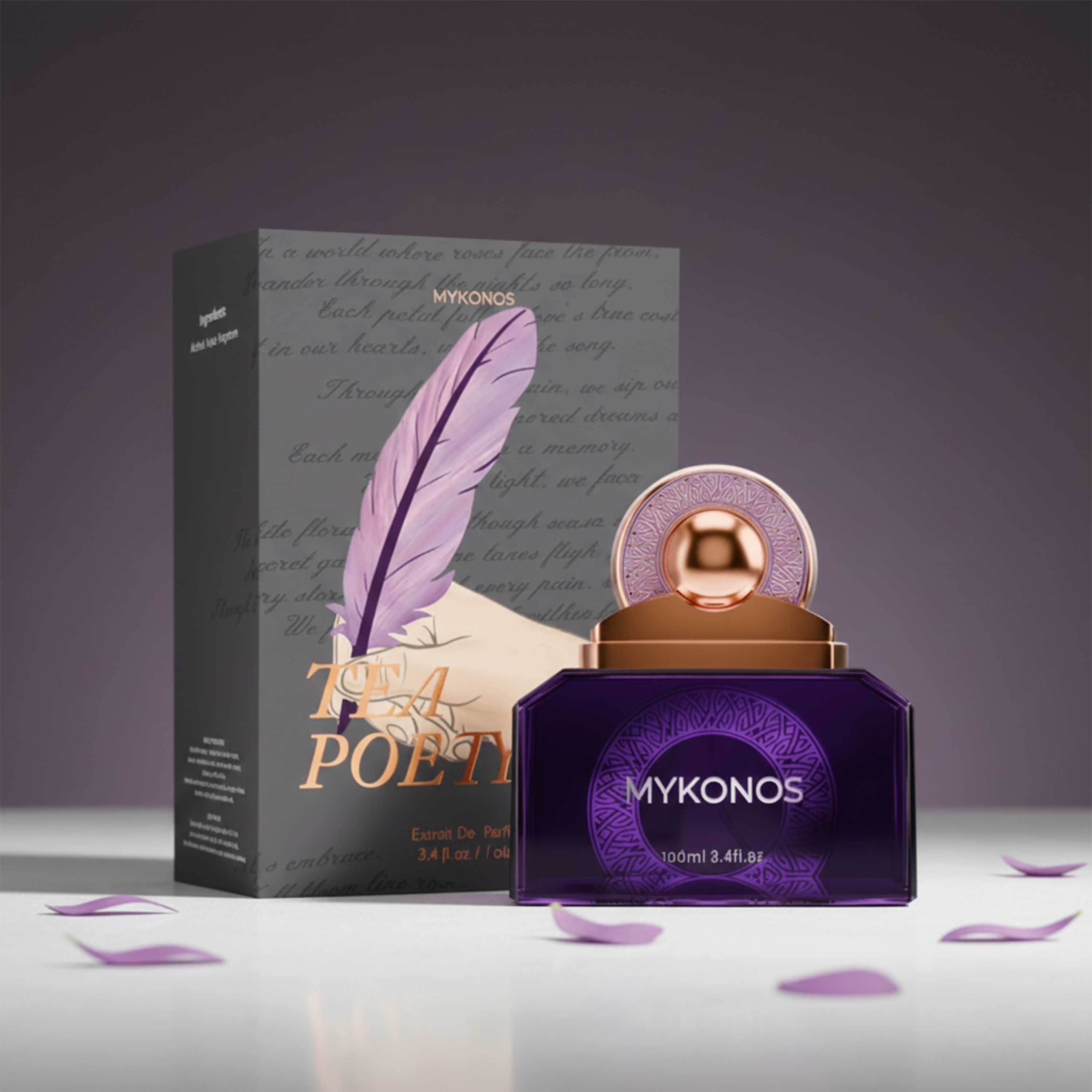 Mykonos Tea Poetry Extrait de Parfum 100ml Fresh Green Tea Floral Elegant Scent