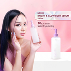 Noera Bright & Glow Body Serum 10X Extra Whitening Booster HB Anggur 100ml