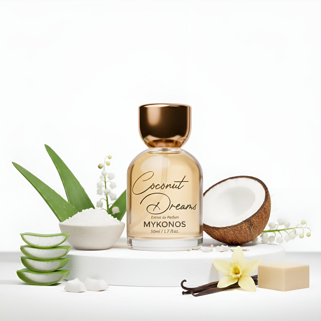 Mykonos Coconut Dreams Extrait de Parfum 50ml Soft Tropical Coconut Luxury Scent