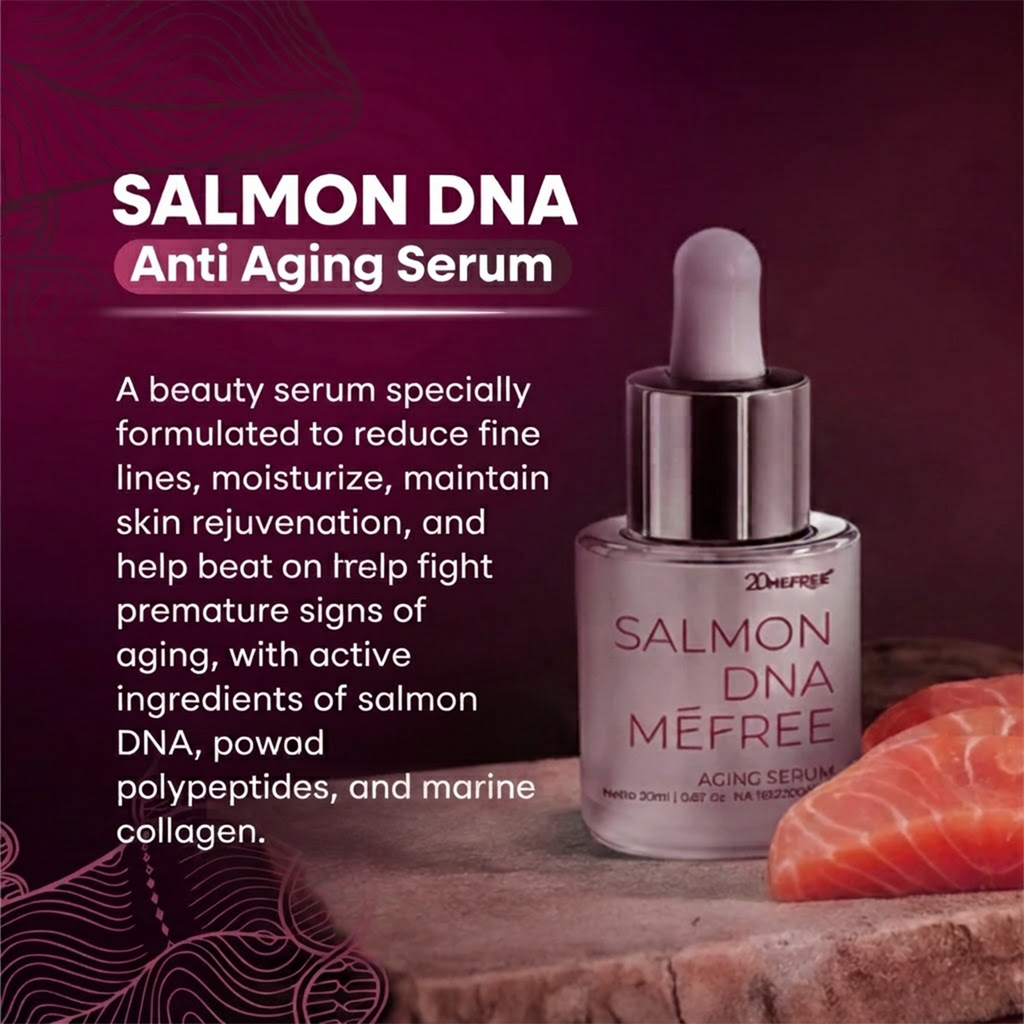 Mefree Salmon DNA Anti Aging Serum 20ml Wrinkle Repair Firming Skin Care Boost
