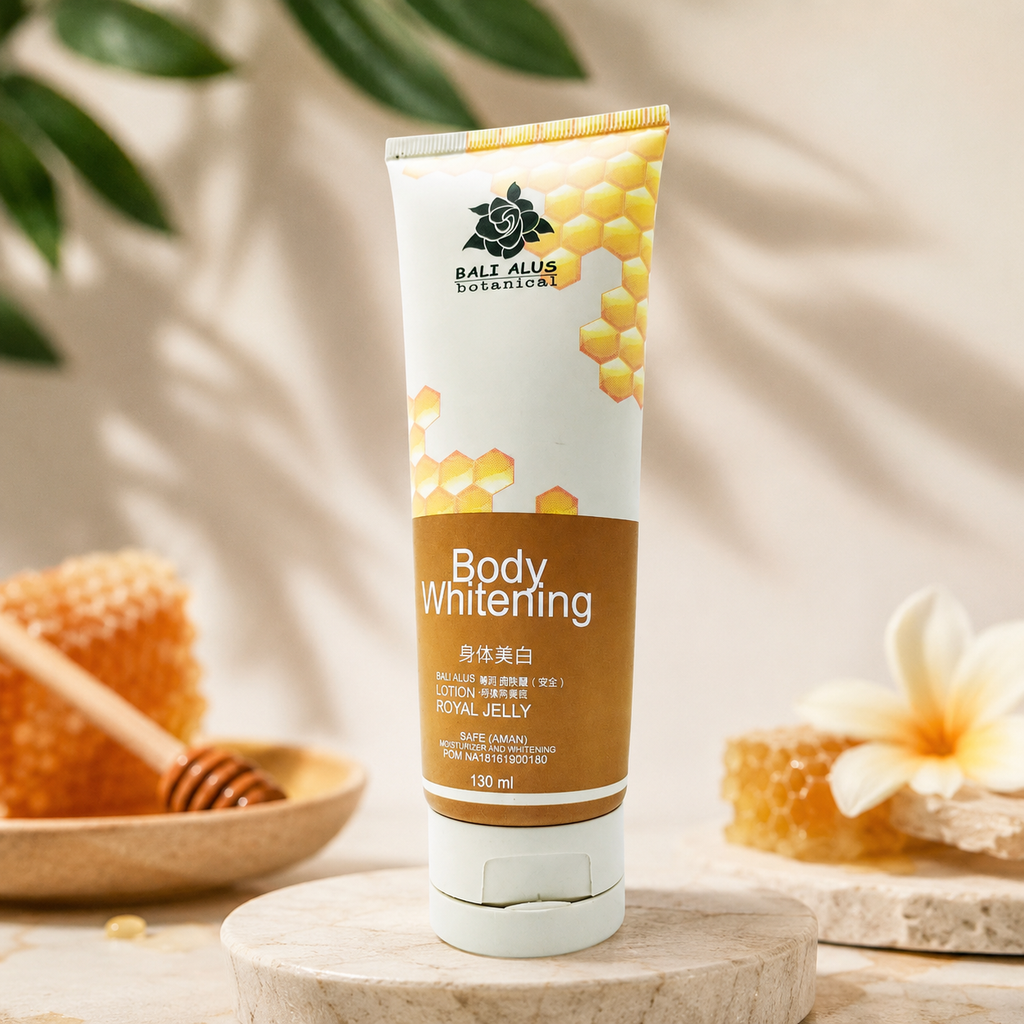 3PCS Bali Alus Body Whitening Lotion 130ml | Brightening & Moisturizing Body Care Set