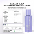 Elsheskin Radiant Glow Brightening Essence Toner 100ml Hydrating Face Toner