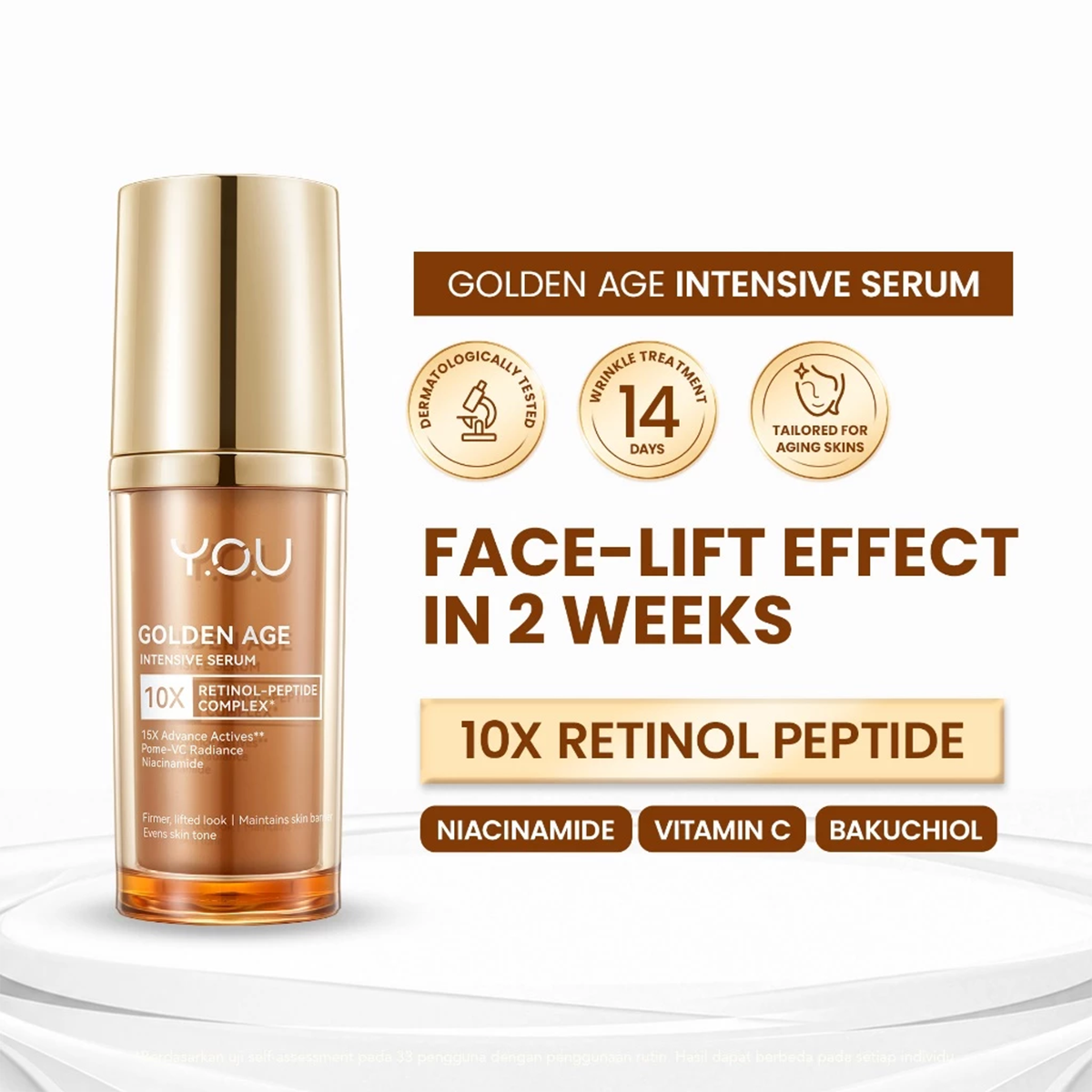 YOU Golden Age Intensive Serum Anti-Aging Bakuchiol Pro-Retinol Face Serum