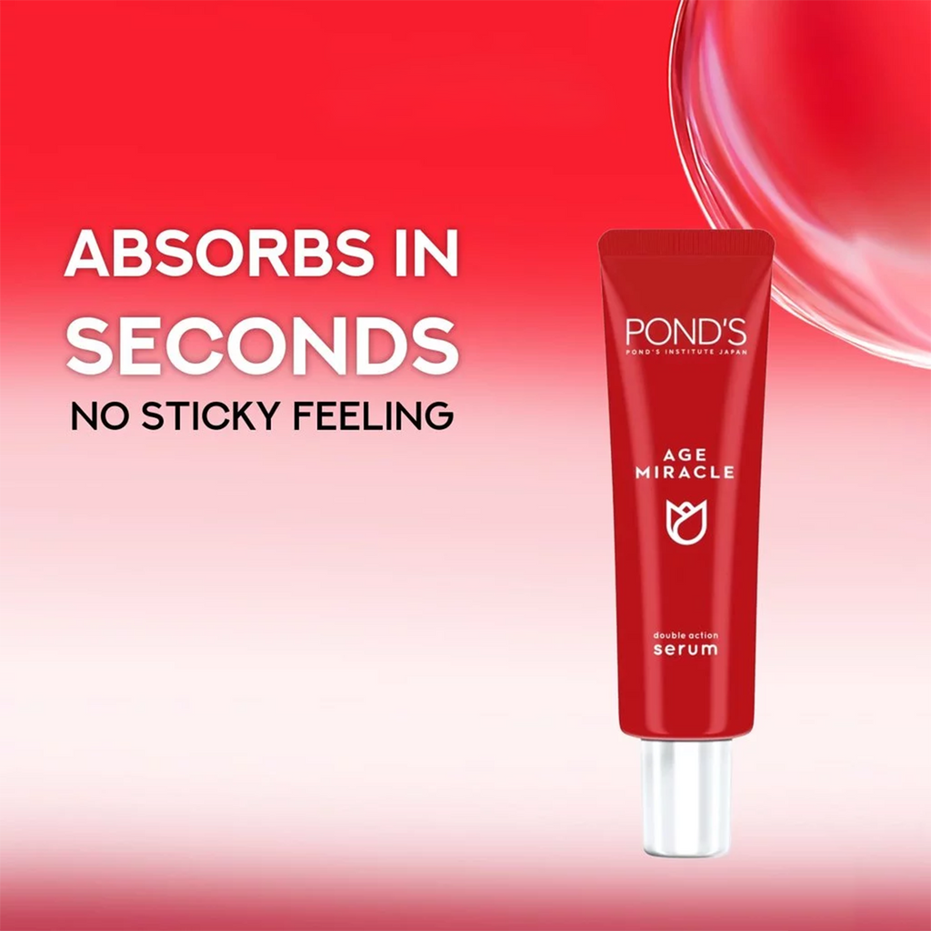 Pond's Age Miracle Anti-Aging Face Serum 15ml Retinol Niacinamide Glowing Skin