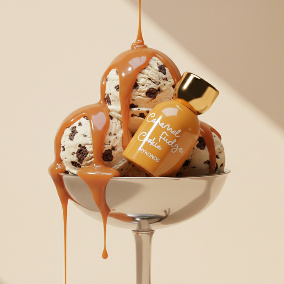 Mykonos Caramel Fudge Cookie Eau de Parfum 50ml Warm Sweet Dessert Luxury Scent