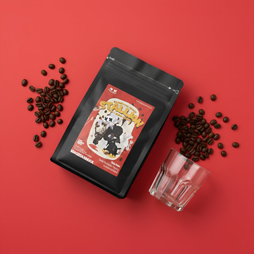 Blackpotion Stallion Blend 100% Arabica Coffee Beans 500g – Espresso Blend for Milk Coffee